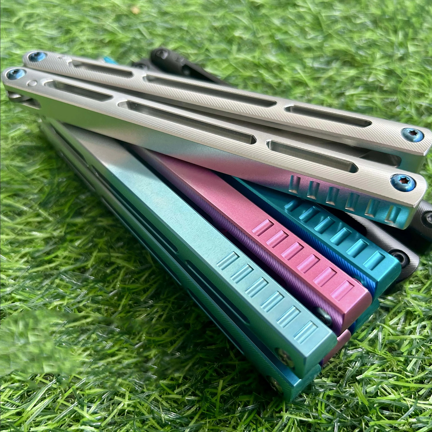 Baliplus Tsunami V4 Balisong Clone 7075 Aluminum Handle