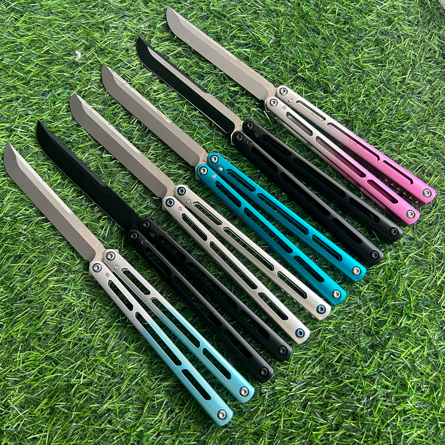 Baliplus Tsunami V4 Balisong Clone 7075 Aluminum Handle
