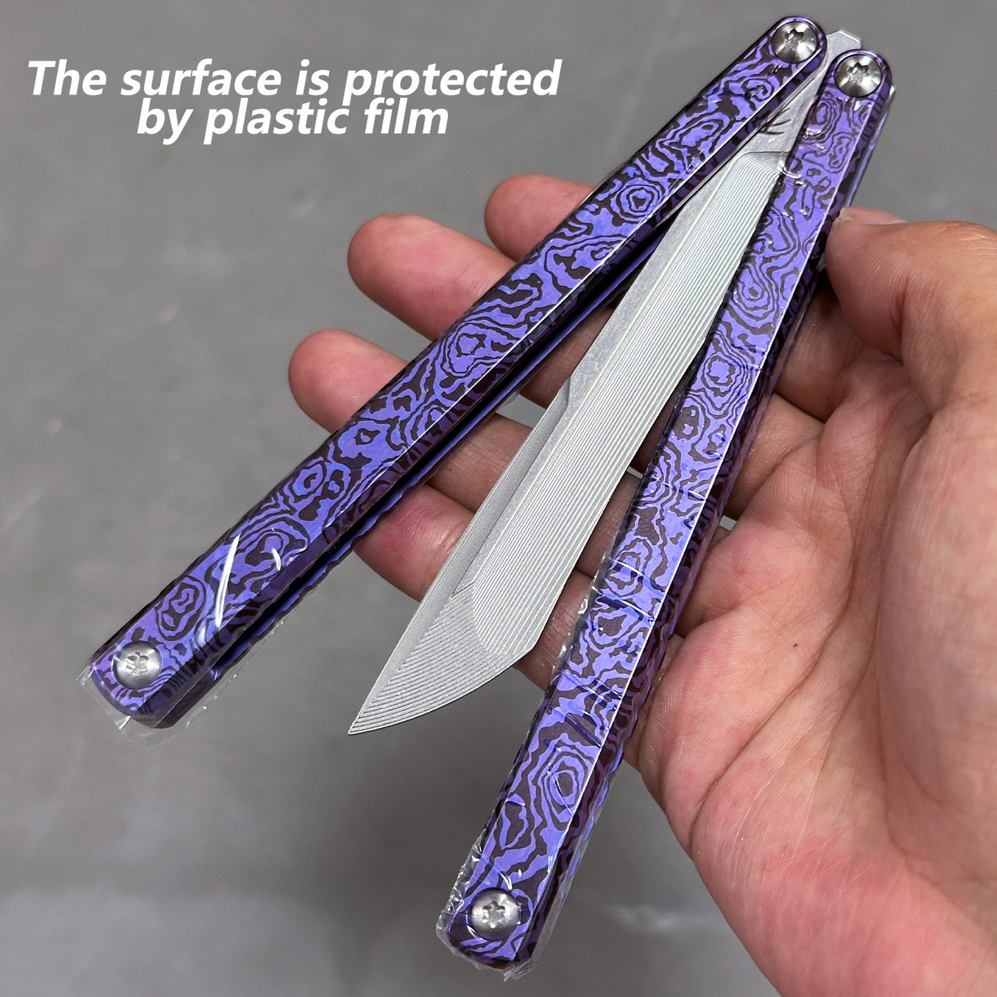 Baliplus Gaboon Balisong Clone Titanium Handle