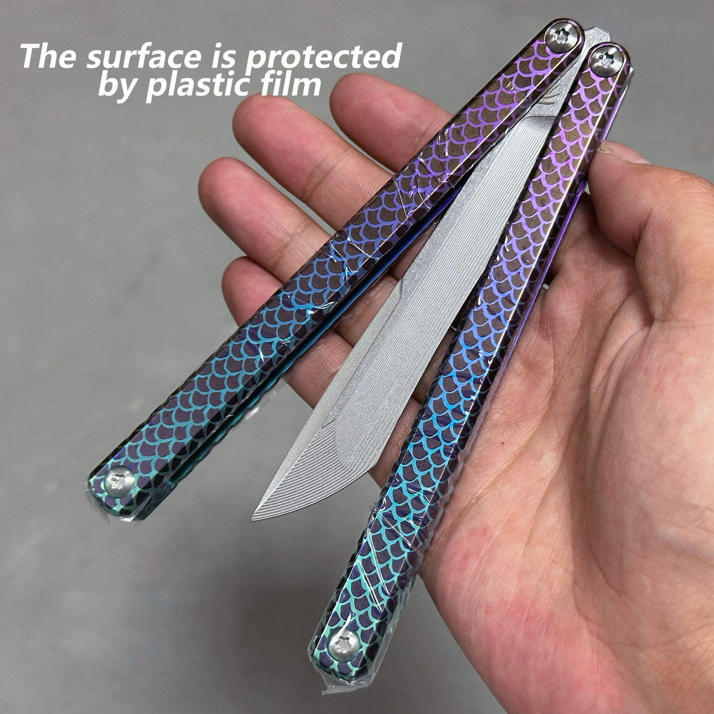Baliplus Gaboon Balisong Clone Titanium Handle