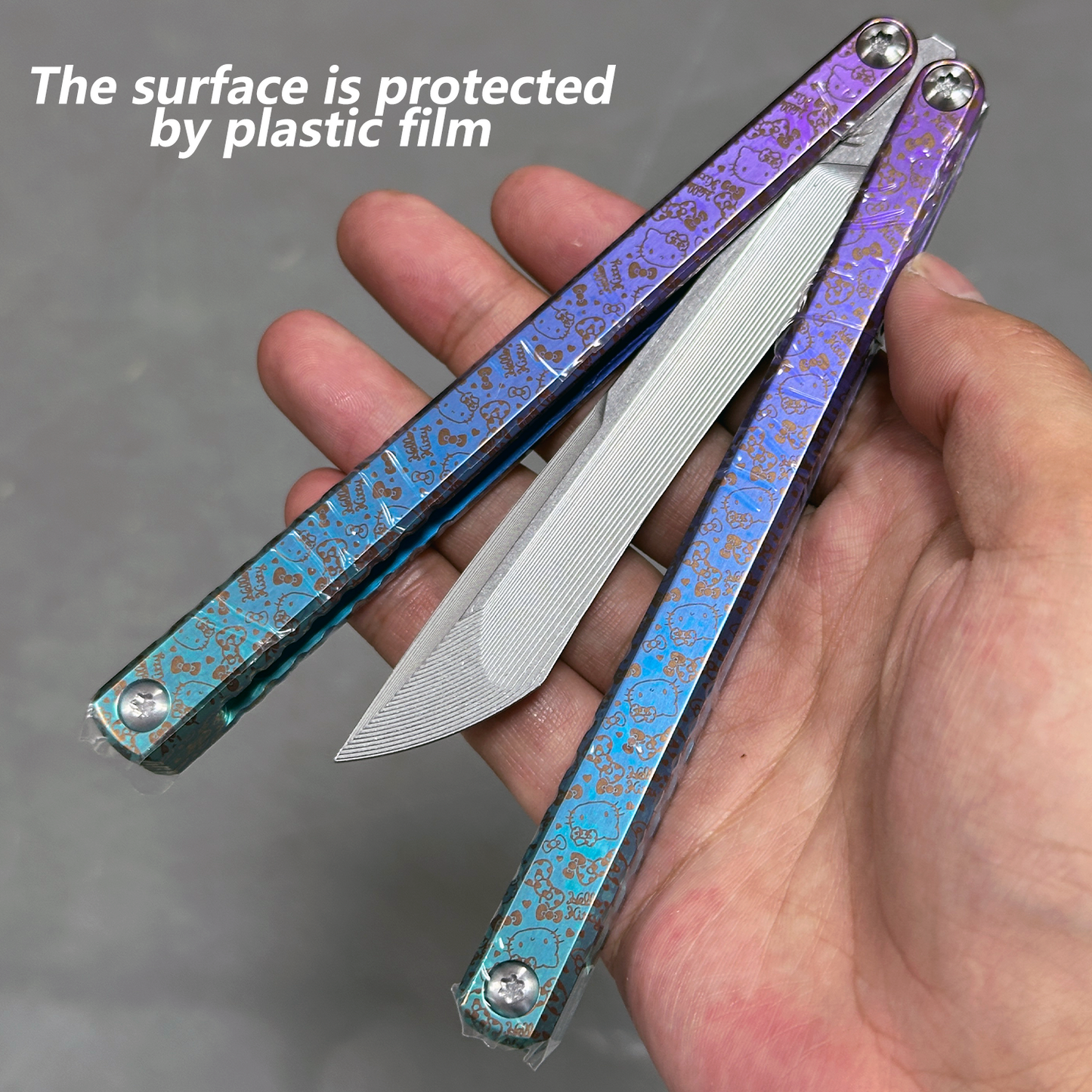 Baliplus Gaboon Balisong Clone Titanium Handle