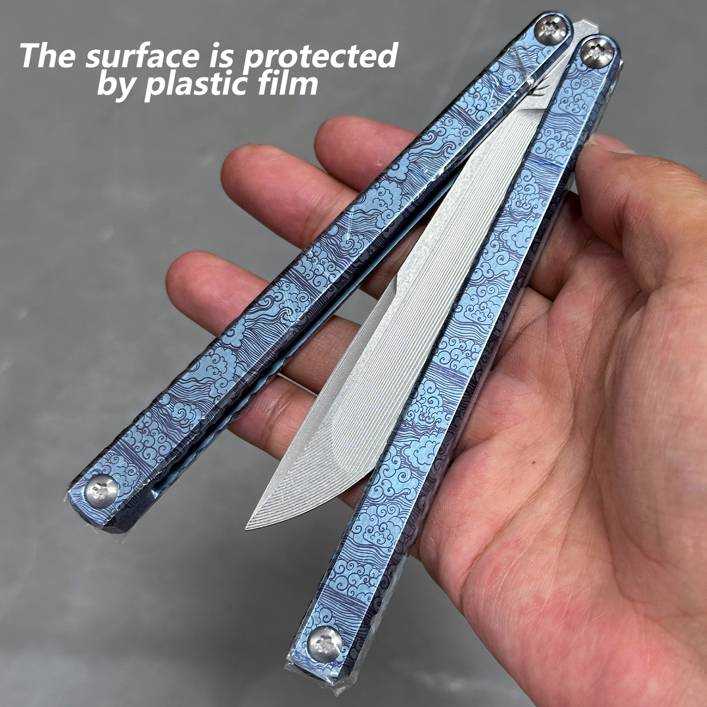 Baliplus Gaboon Balisong Clone Titanium Handle