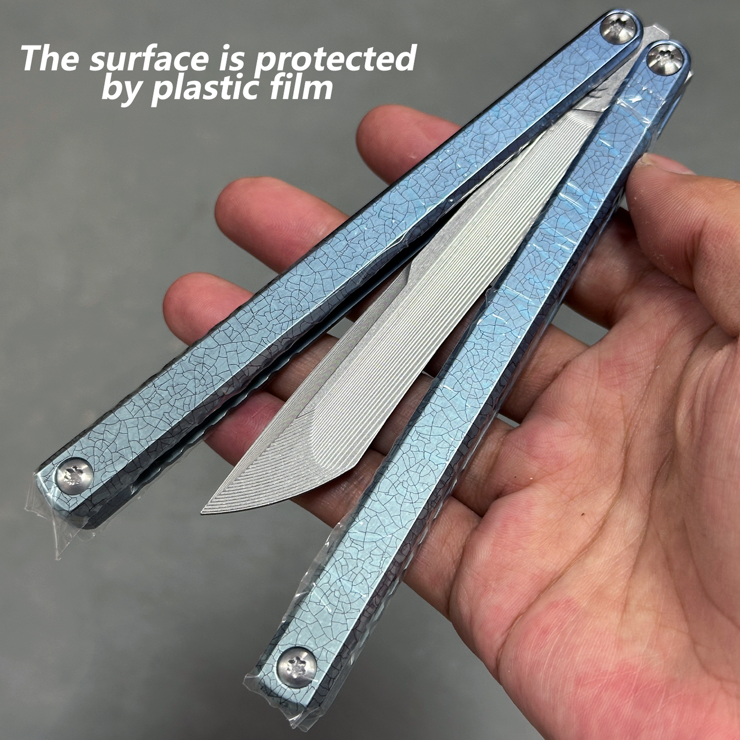 Baliplus Gaboon Balisong Clone Titanium Handle