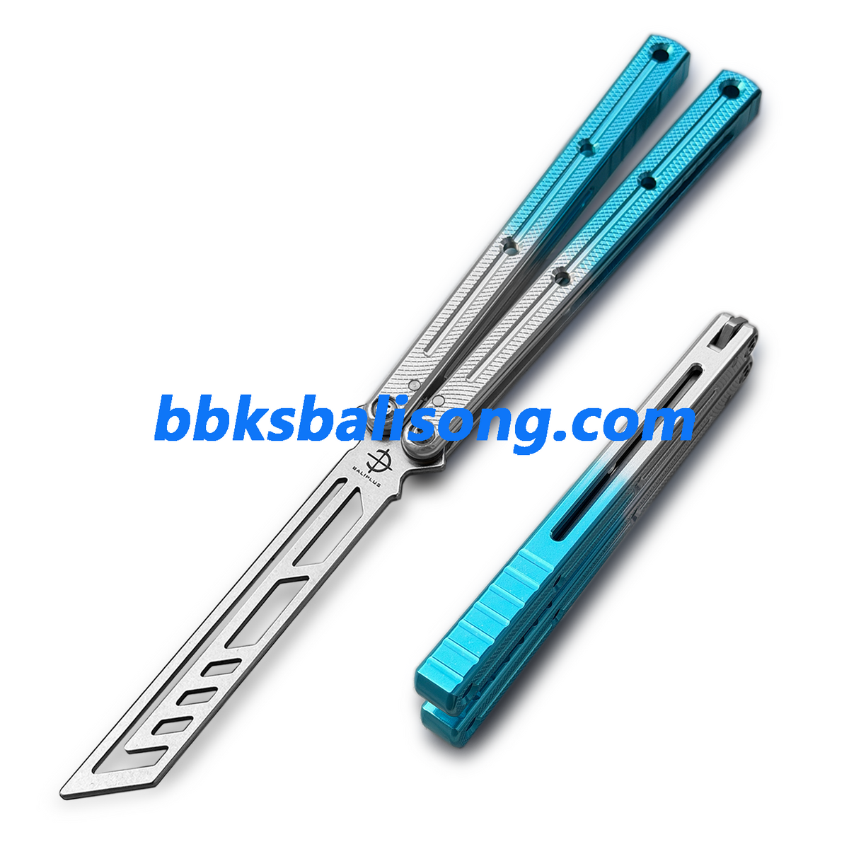 Baliplus Speed Channel Krake Raken (Kraken) V3 Balisong Trainer Clone Glossy Handle