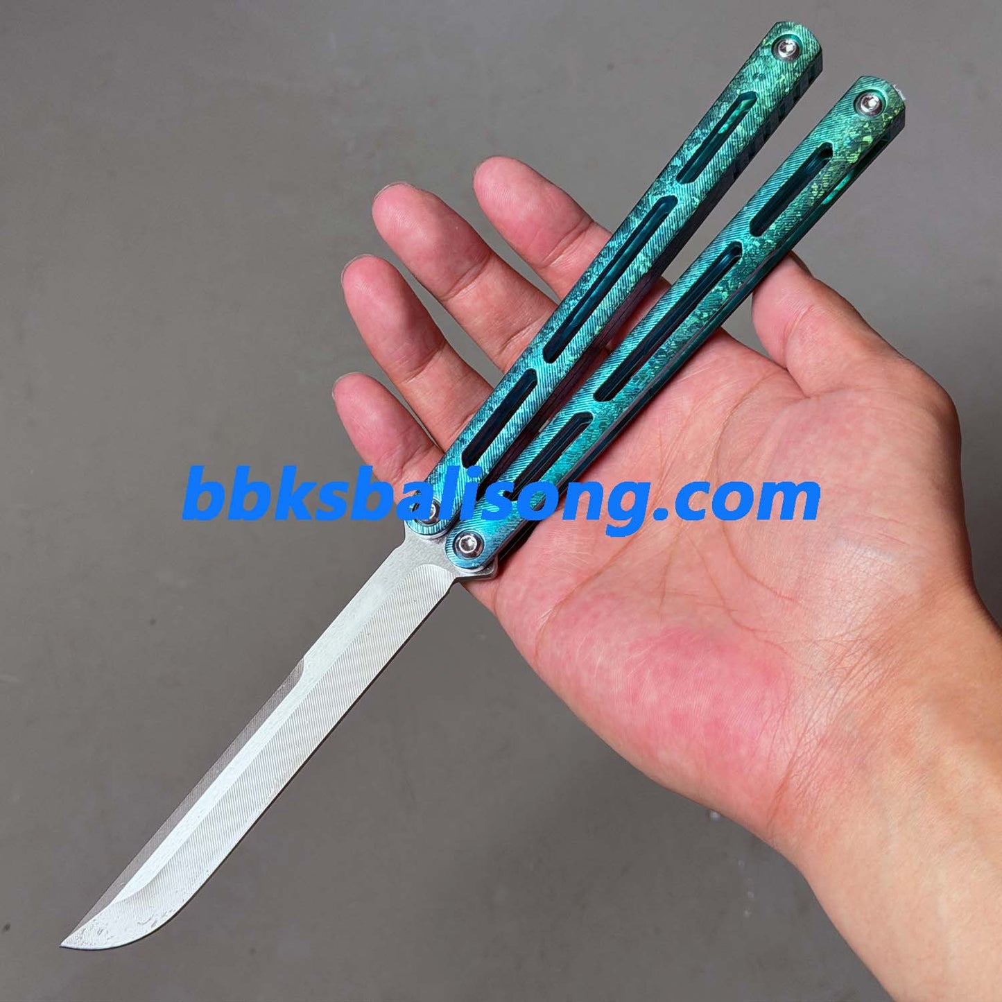 Baliplus Tsunami V4 Balisong Clone Ice Crystal Handle