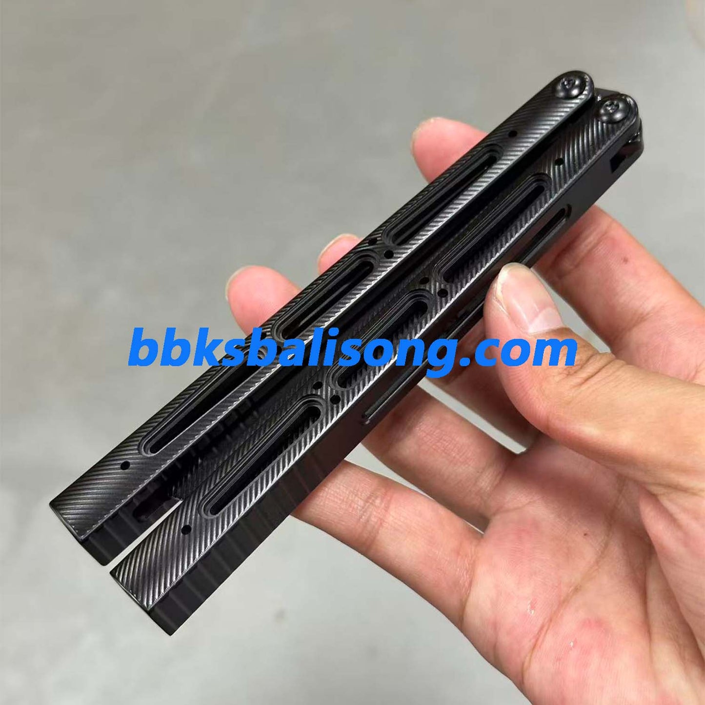 Banshu Chioni Balisong Clone Titanium Handle False Edge