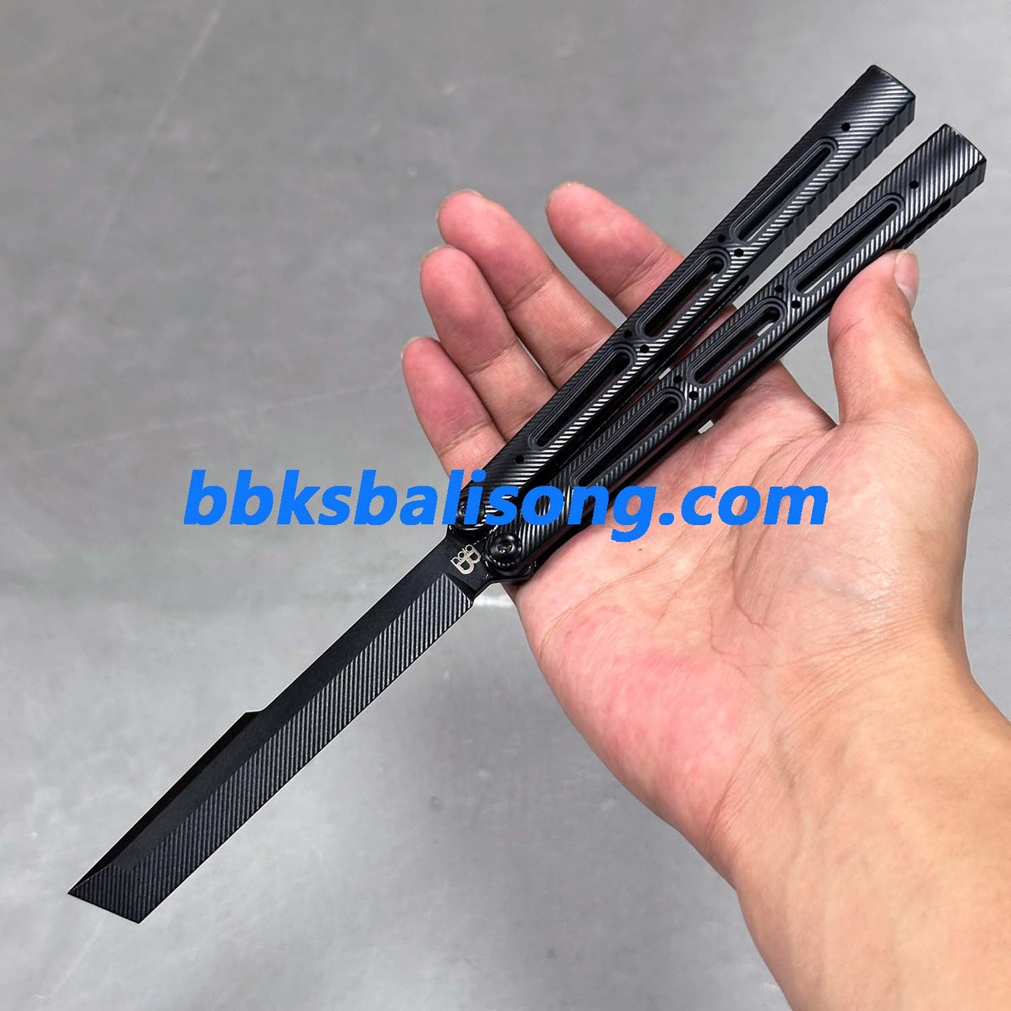 Banshu Chioni Balisong Clone Titanium Handle False Edge