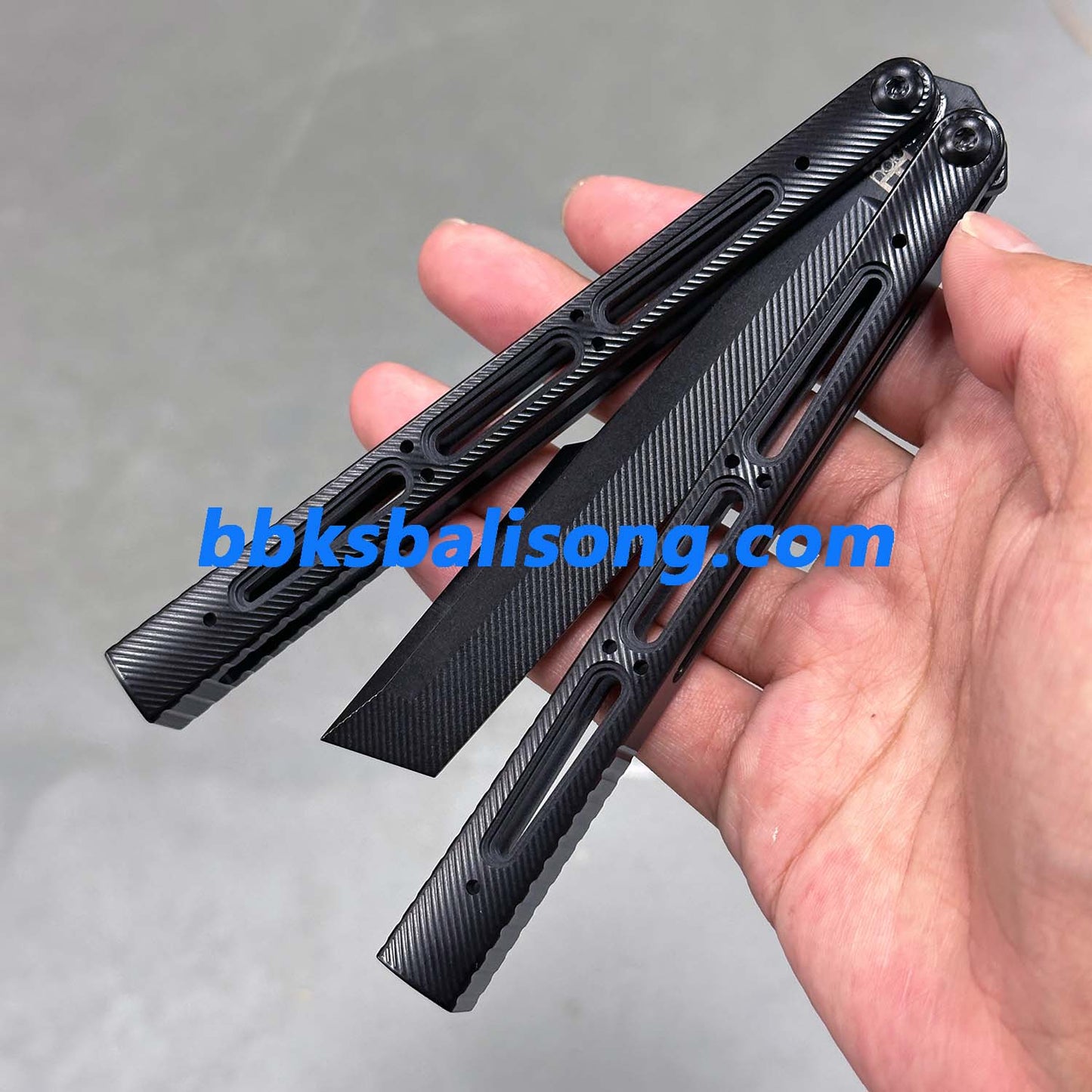 Banshu Chioni Balisong Clone Titanium Handle False Edge