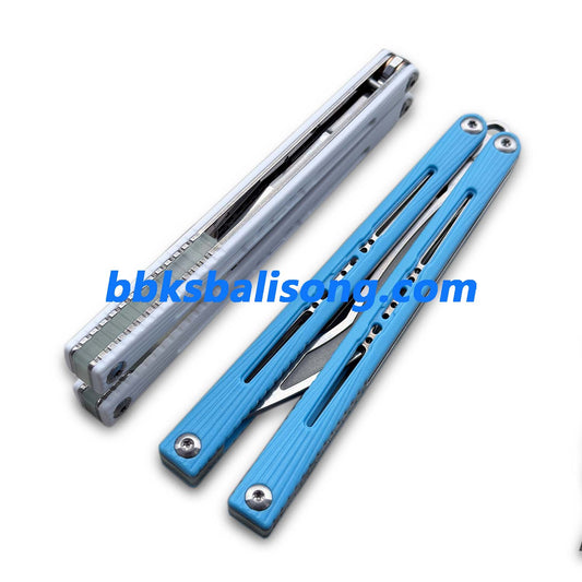 Banshu Laser Balisong Trainer ABS Scales+Steel Lining Handle