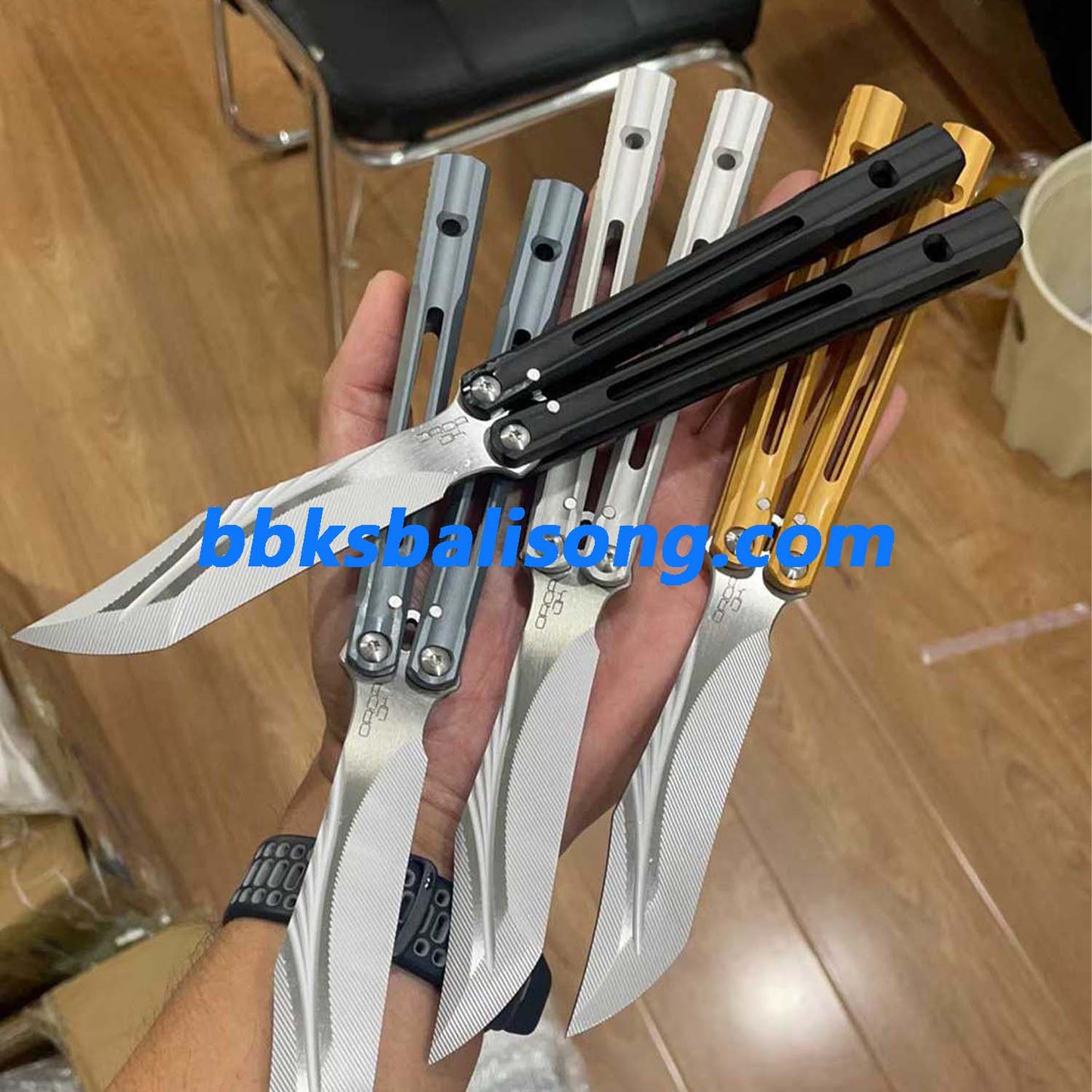 Banshu Orca V2 Balisong Clone 7075 Aluminum Handle