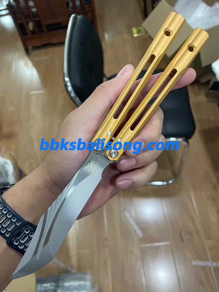 Banshu Orca V2 Balisong Clone 7075 Aluminum Handle