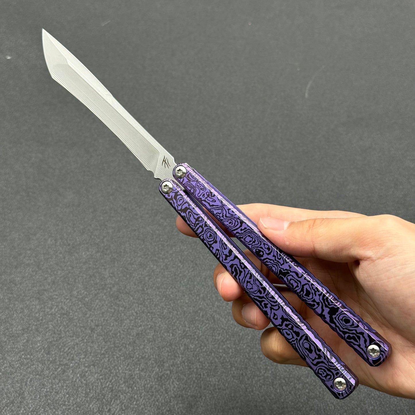 Baliplus Gaboon Balisong Clone Titanium Handle