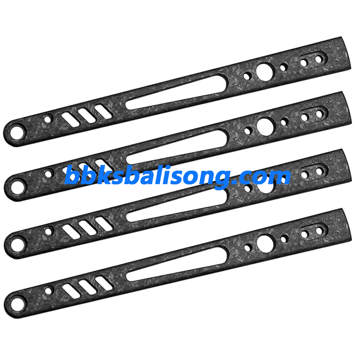 Carbon Fiber Scales For Baliplus or ARMED SHARK Replicant Balisong Clone