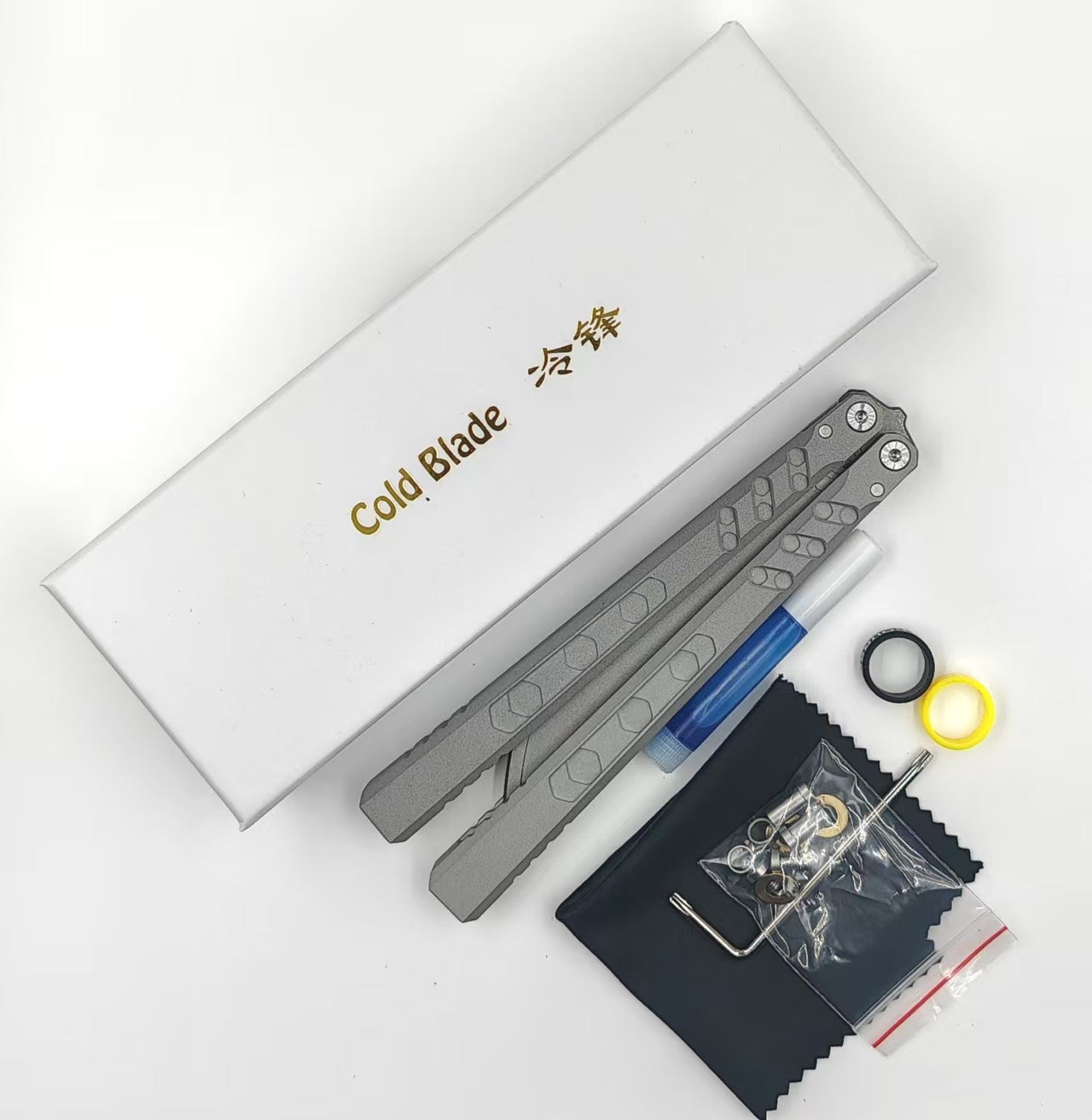 Cold Blade Hex Balisong Clone 7075 Aluminum Bushings System