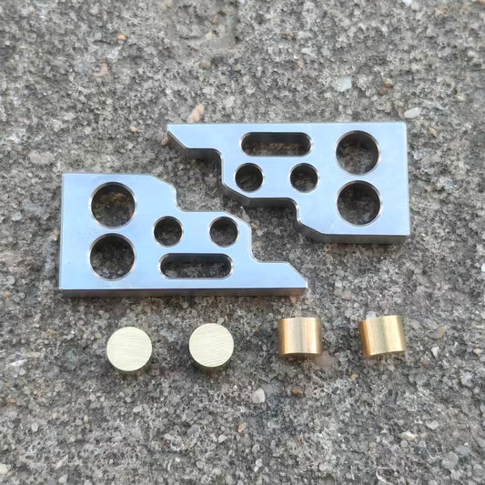 Houyi Titanium Replicant Balisong Slabs&Spacers