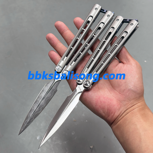 Growl Balisong CK Integralis II Clone Titanium handle Bearing System