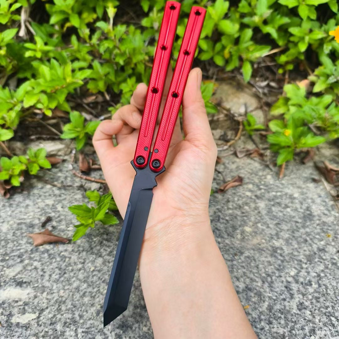 New Baliplus Krake Raken (Kraken) V2.5 Live Blade / False Edge Blade Balisong Clone