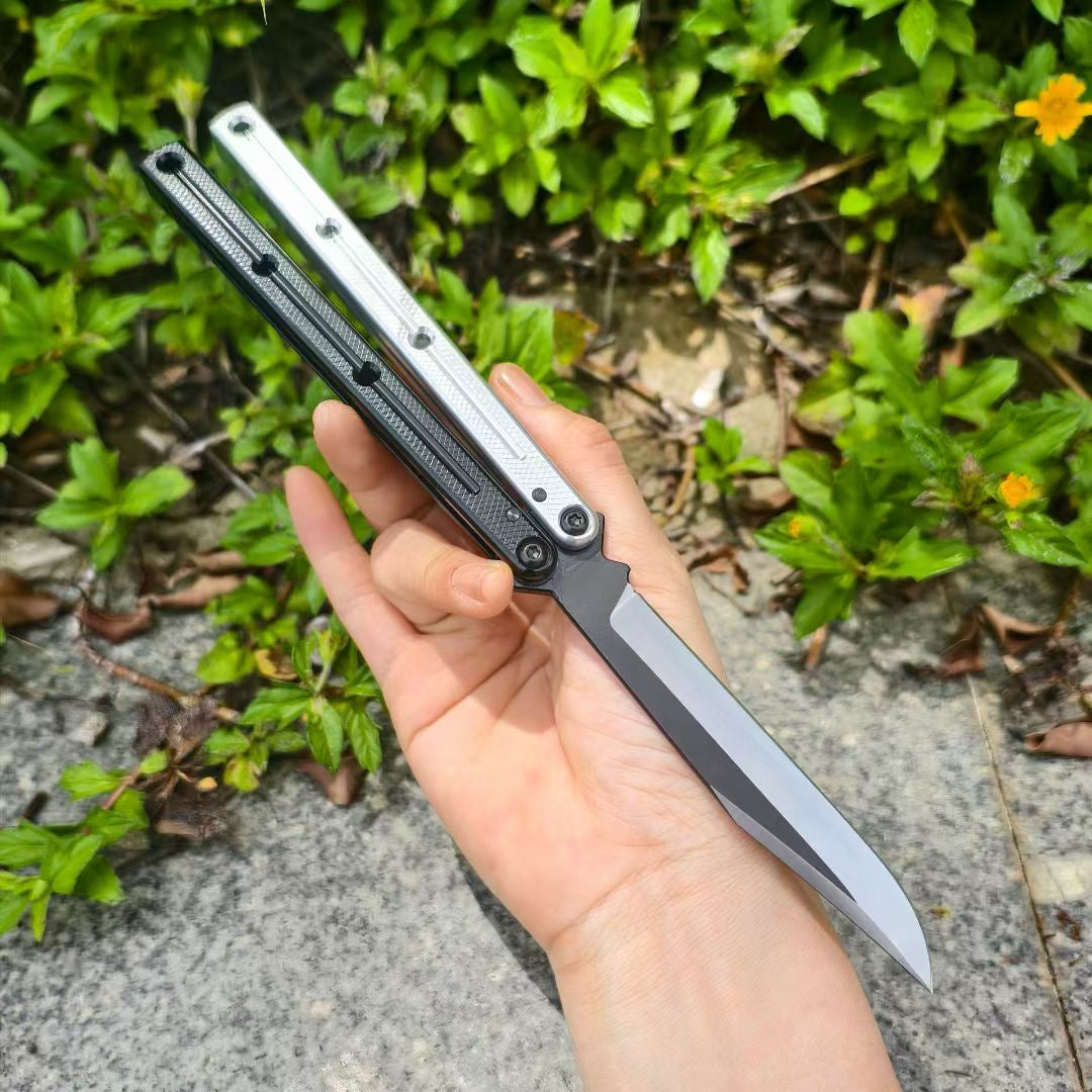 New Baliplus Krake Raken (Kraken) V2.5 Live Blade / False Edge Blade Balisong Clone