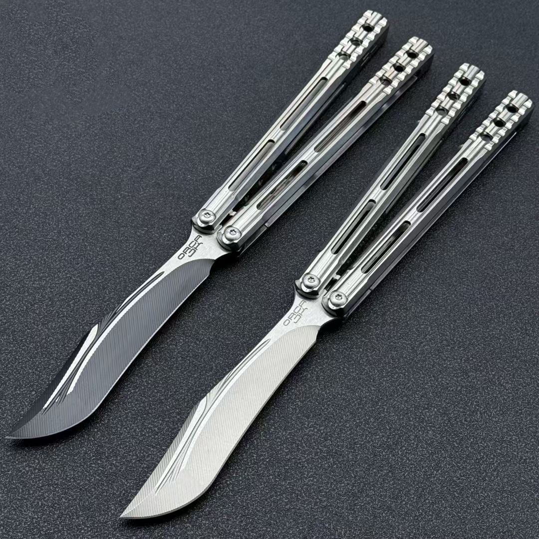 AKD Orca V1 Balisong Clone Titanium Handle