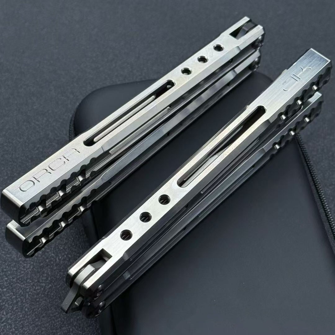 AKD Orca V1 Balisong Clone Titanium Handle