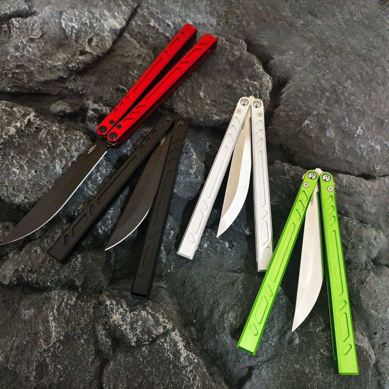 New Baliplus Barebones Balisong Clone 7075 Aluminum Channel Handle