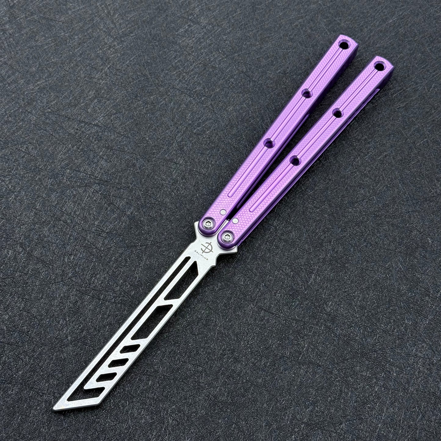 Baliplus Speed Channel Krake Raken (Kraken) V3 Balisong Trainer Clone Glossy Handle