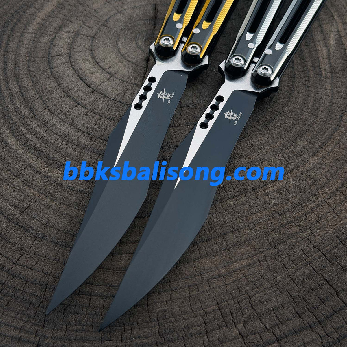 Log Jian V3 Balisong 7075 Aluminum 5Cr15 Blade Bushings System