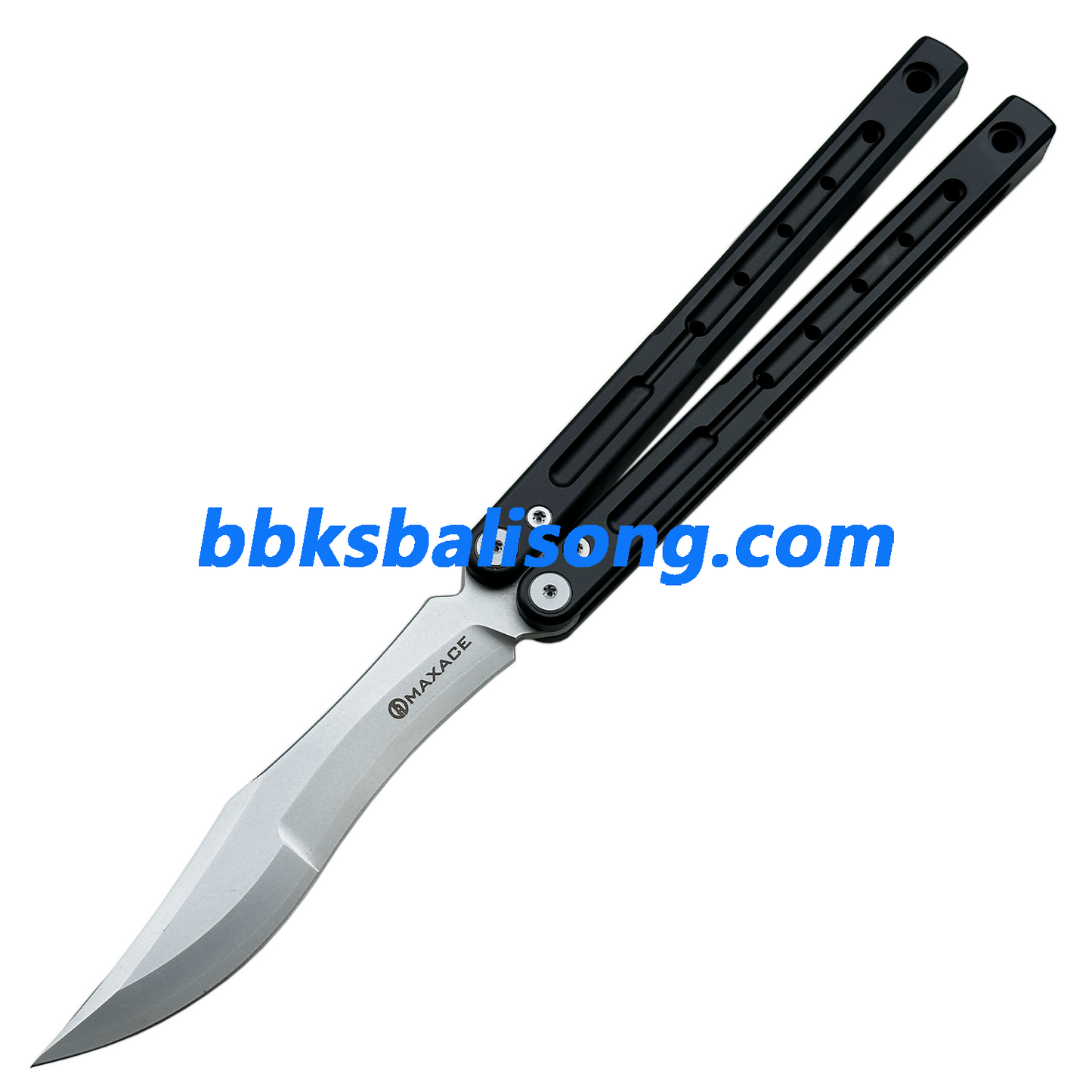 Maxace Phantom II Balisong Trainer 7075 Aluminium/Titanium Handle Bushings System