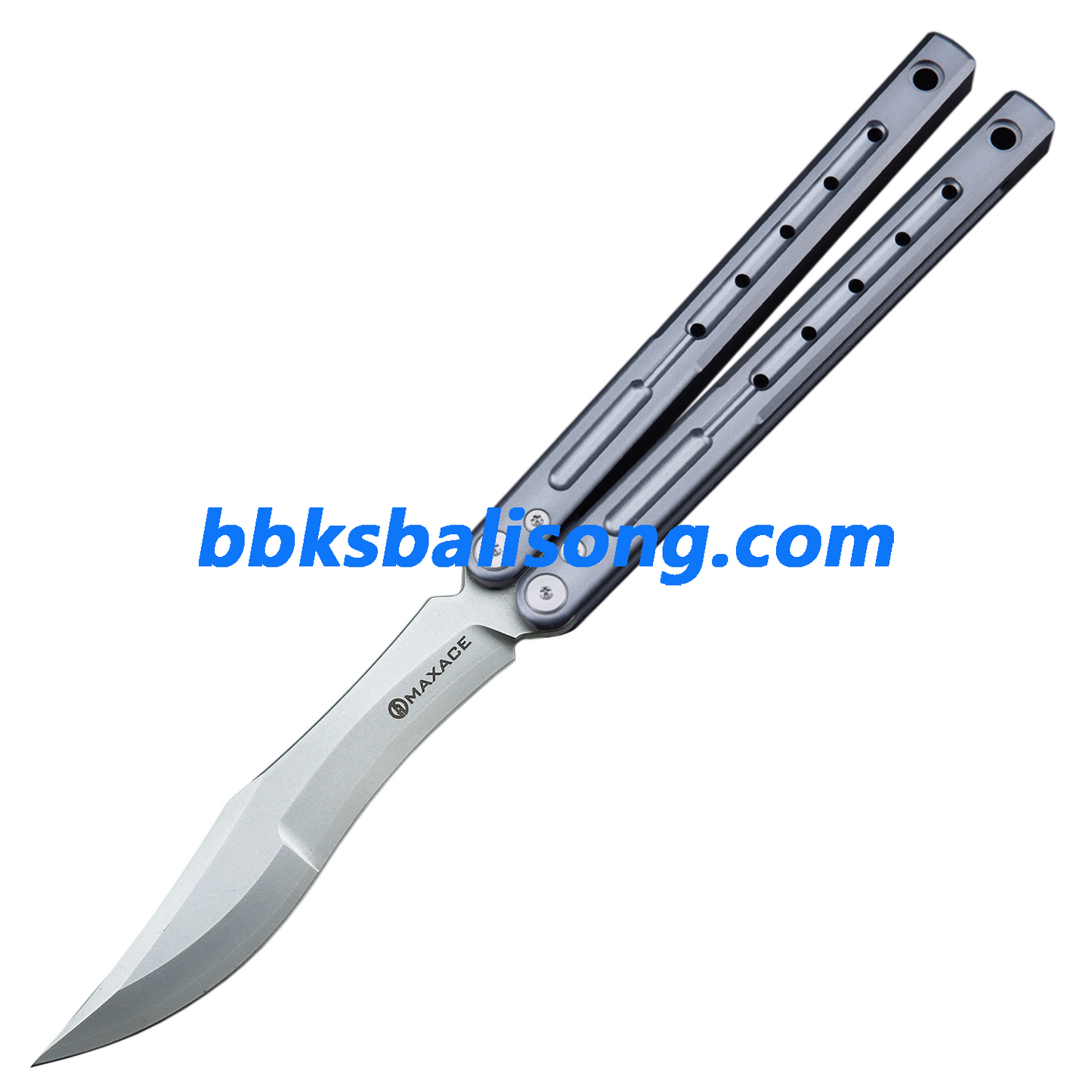 Maxace Phantom II Balisong Trainer 7075 Aluminium/Titanium Handle Bushings System