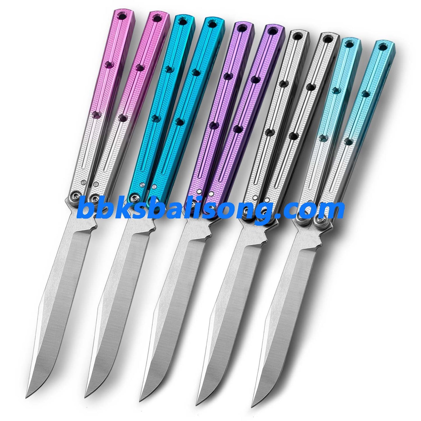 New Baliplus Krake Raken (Kraken) V2.5 Live Blade / False Edge Blade Balisong Clone