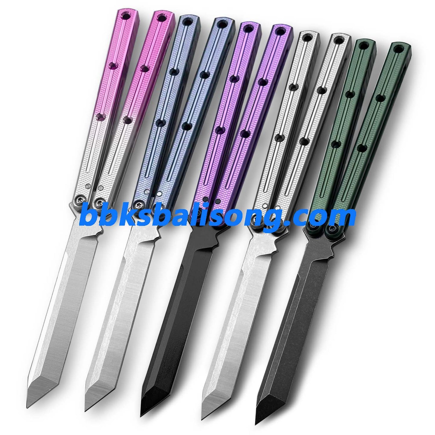 New Baliplus Krake Raken (Kraken) V2.5 Live Blade / False Edge Blade Balisong Clone