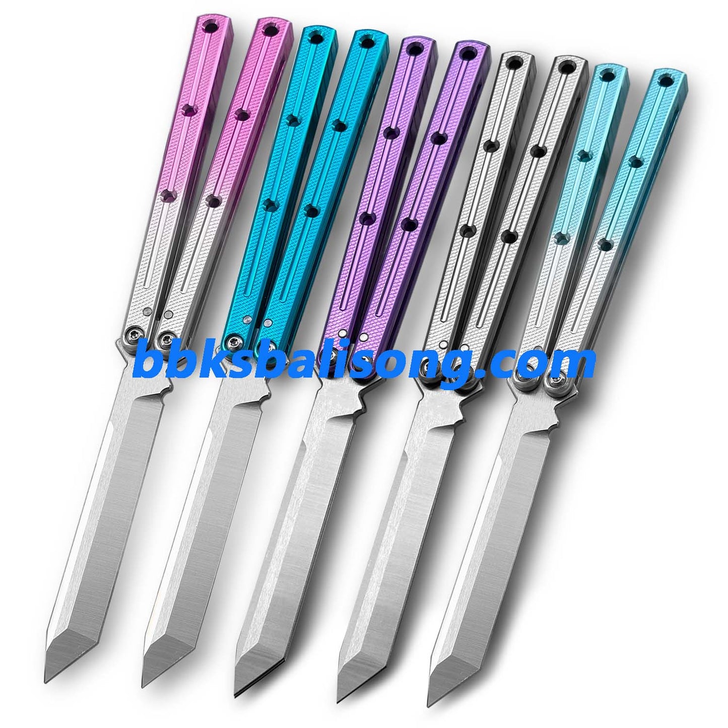 New Baliplus Krake Raken (Kraken) V2.5 Live Blade / False Edge Blade Balisong Clone
