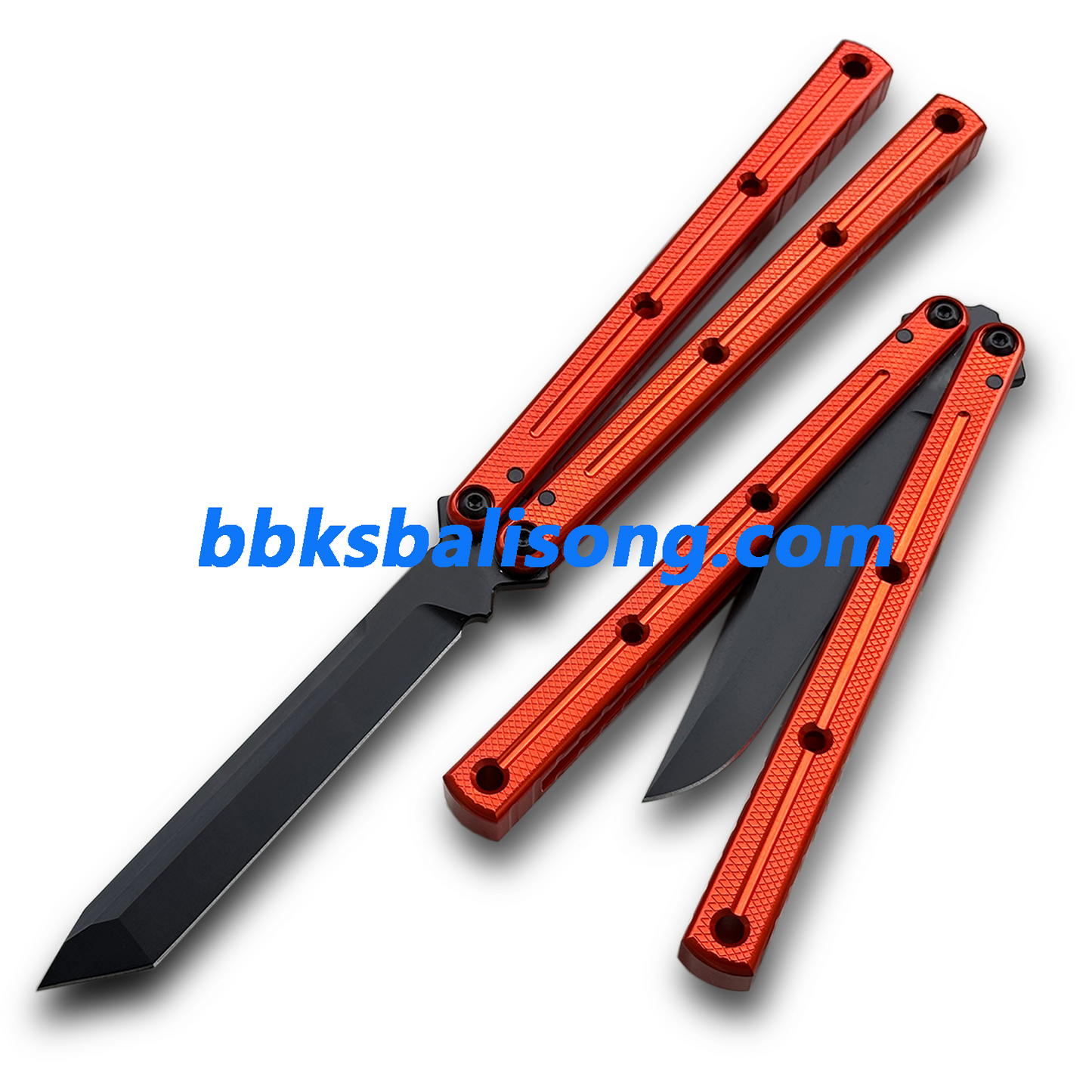New Baliplus Krake Raken (Kraken) V3 Live Blade / False Edge Blade Balisong Clone