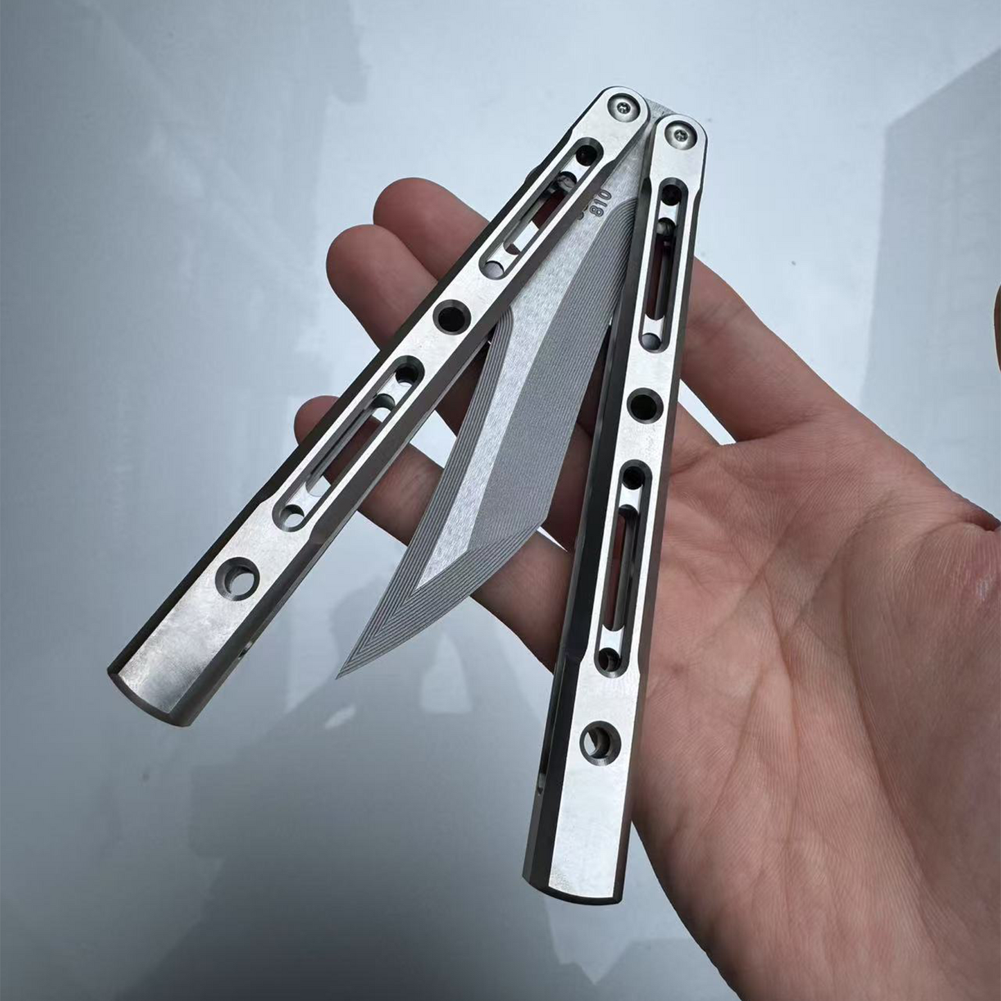 ZunMade New Monarch V1 Balisong Clone Titanium Handle Bushings System