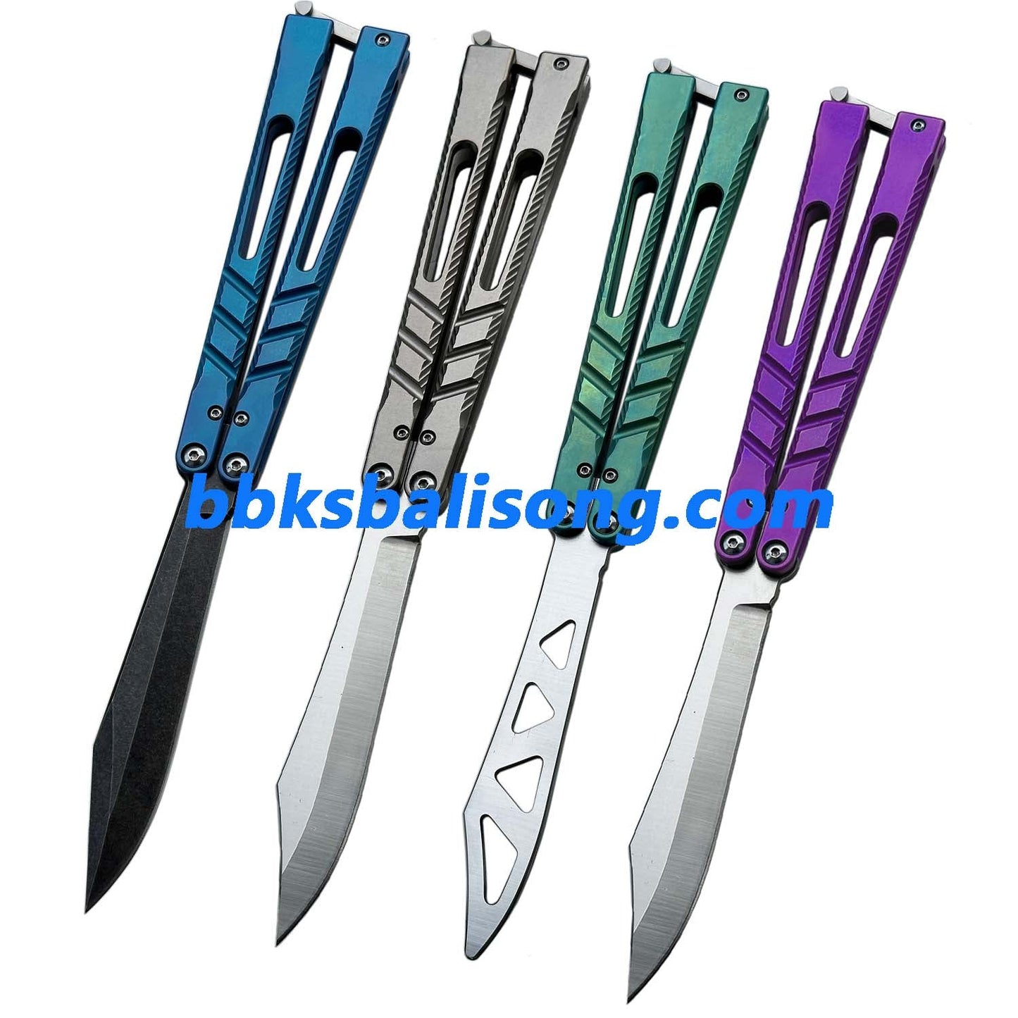 New Theone Channel Alpha Beast (CHAB) V2 Balisong Clone Titanium Handle