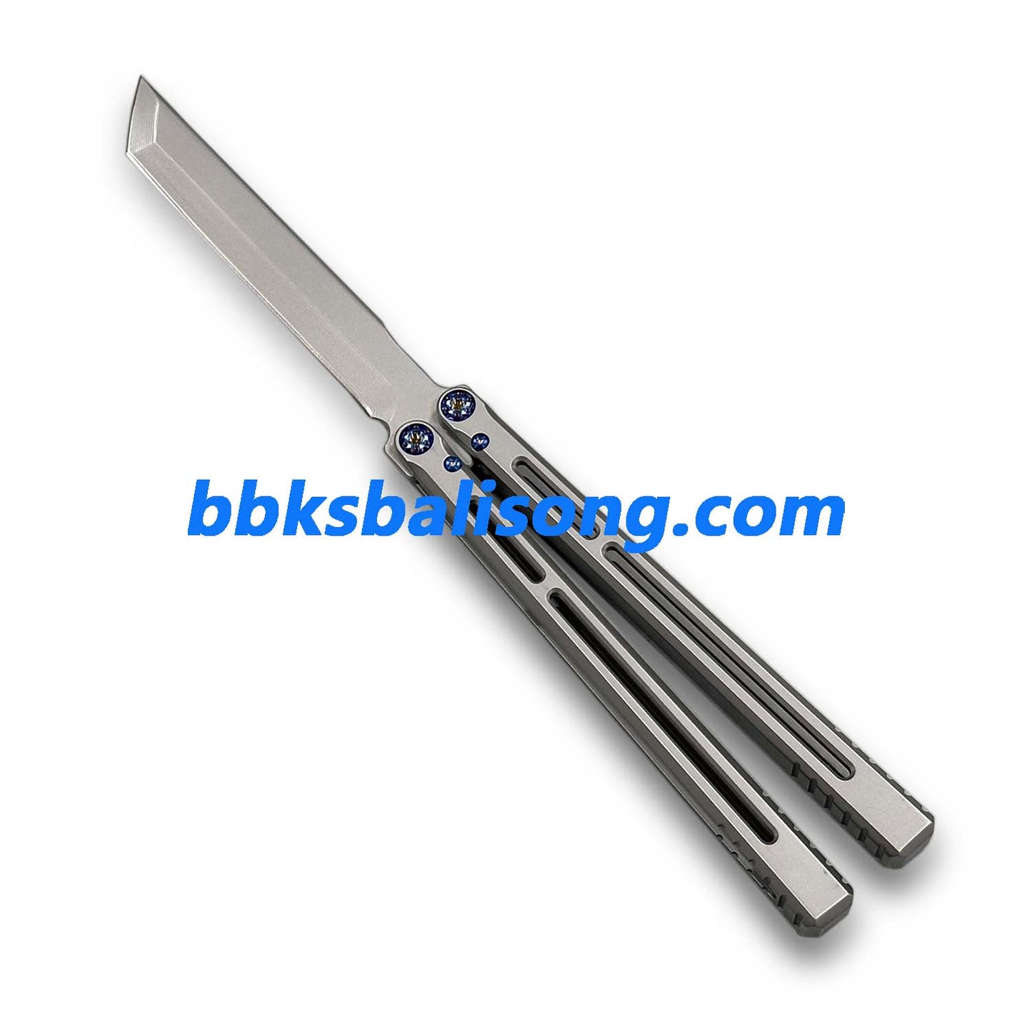 New Yuppie Telesto Balisong Clone Titanium Handle False Edge