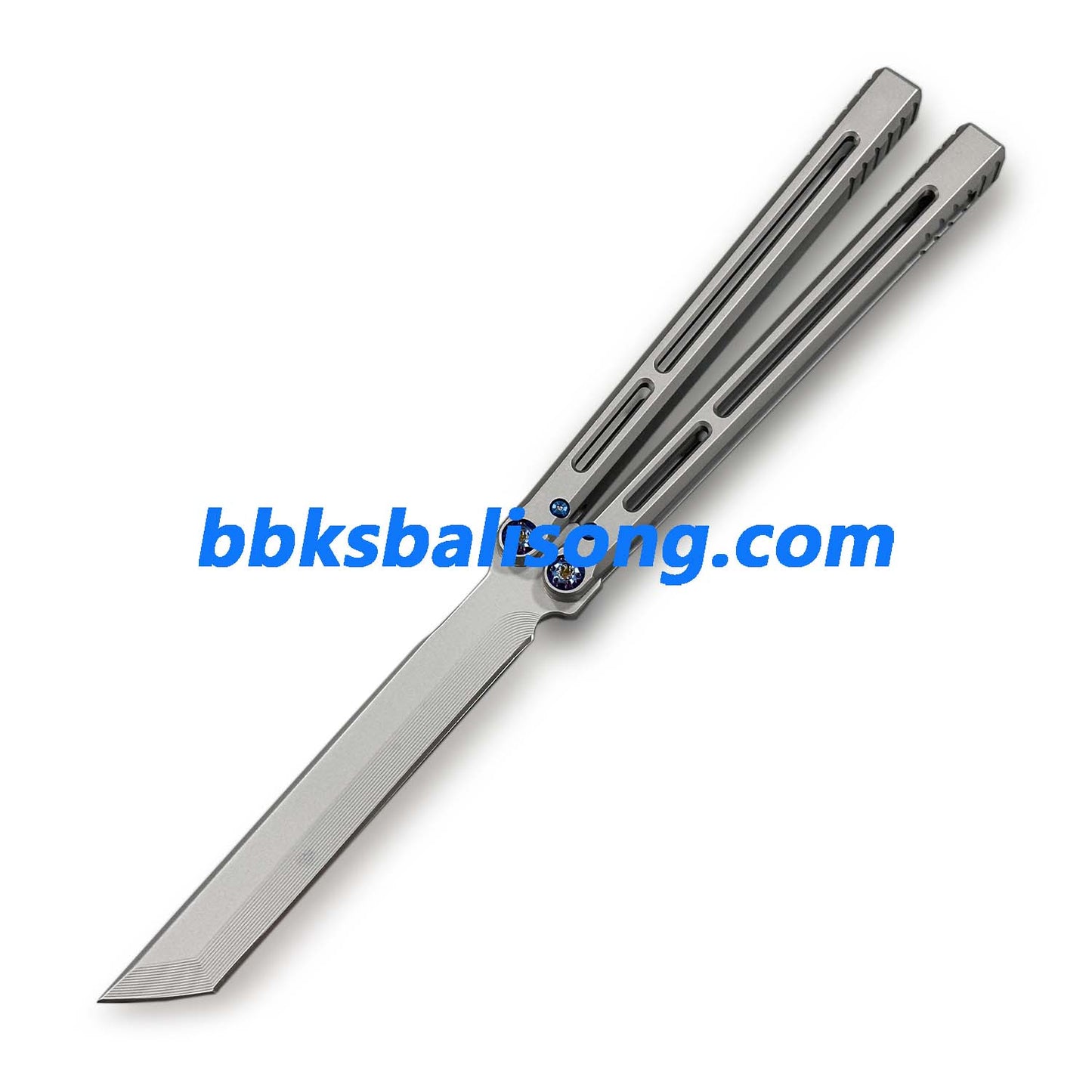 New Yuppie Telesto Balisong Clone Titanium Handle False Edge