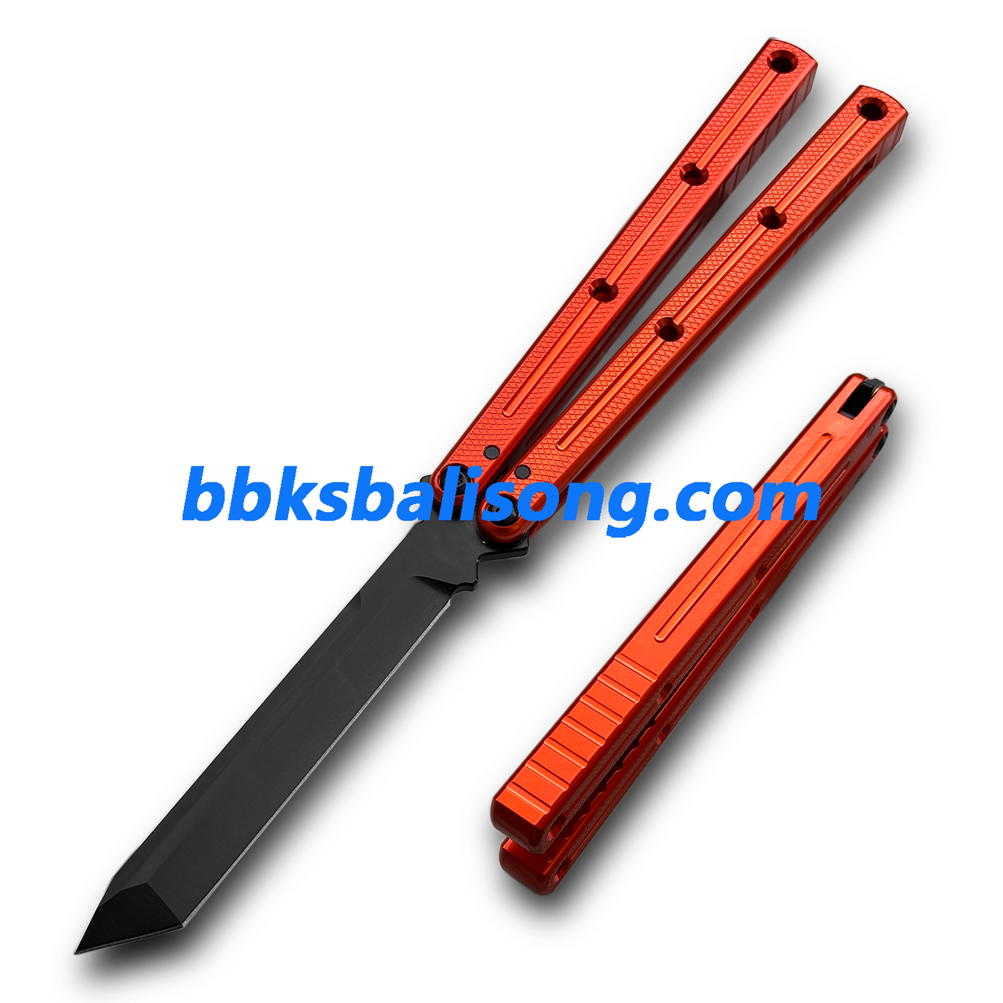 New Baliplus Krake Raken (Kraken) V3 Live Blade / False Edge Blade Balisong Clone