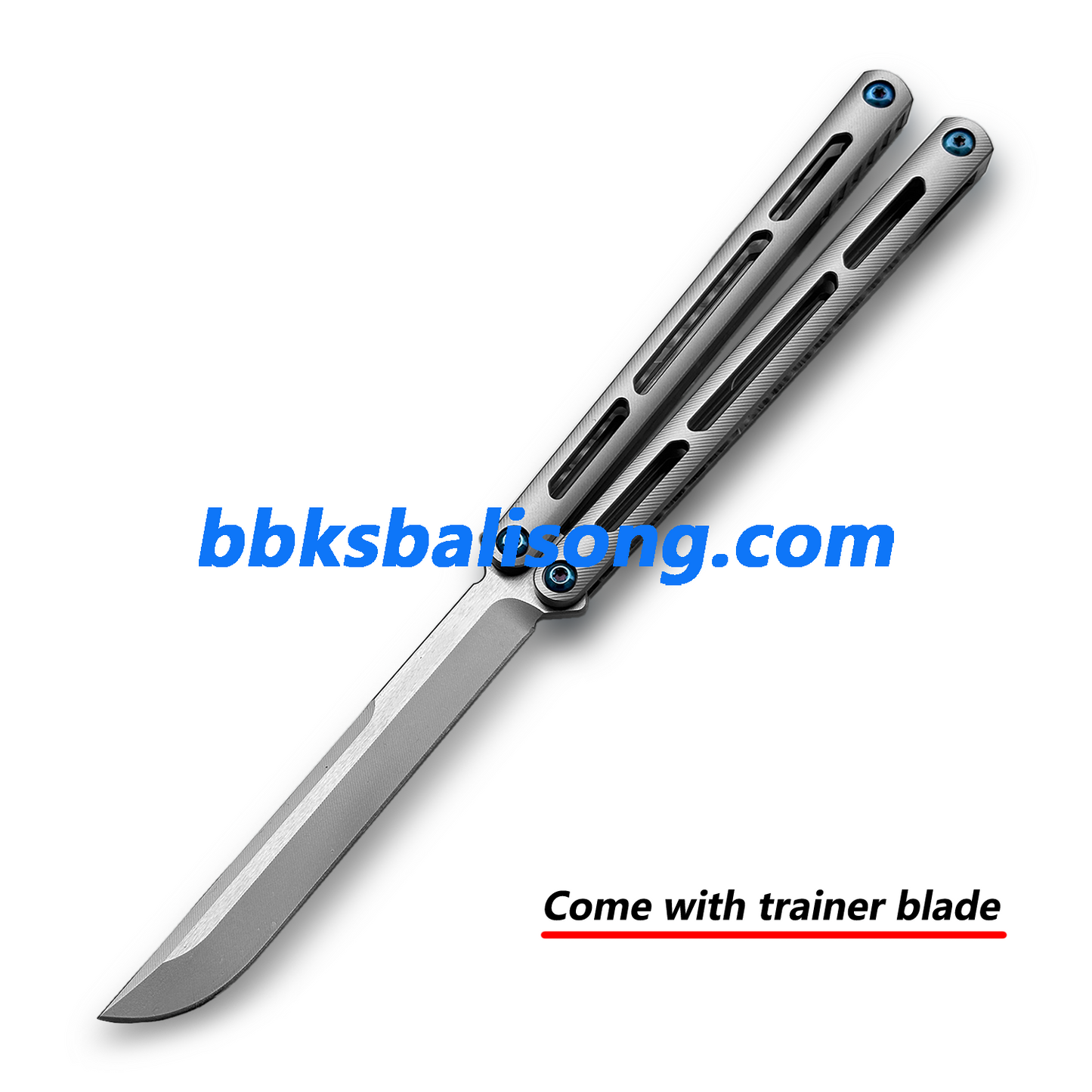 New Baliplus Tsunami V4 Balisong Clone Titanium Handle Bushings System