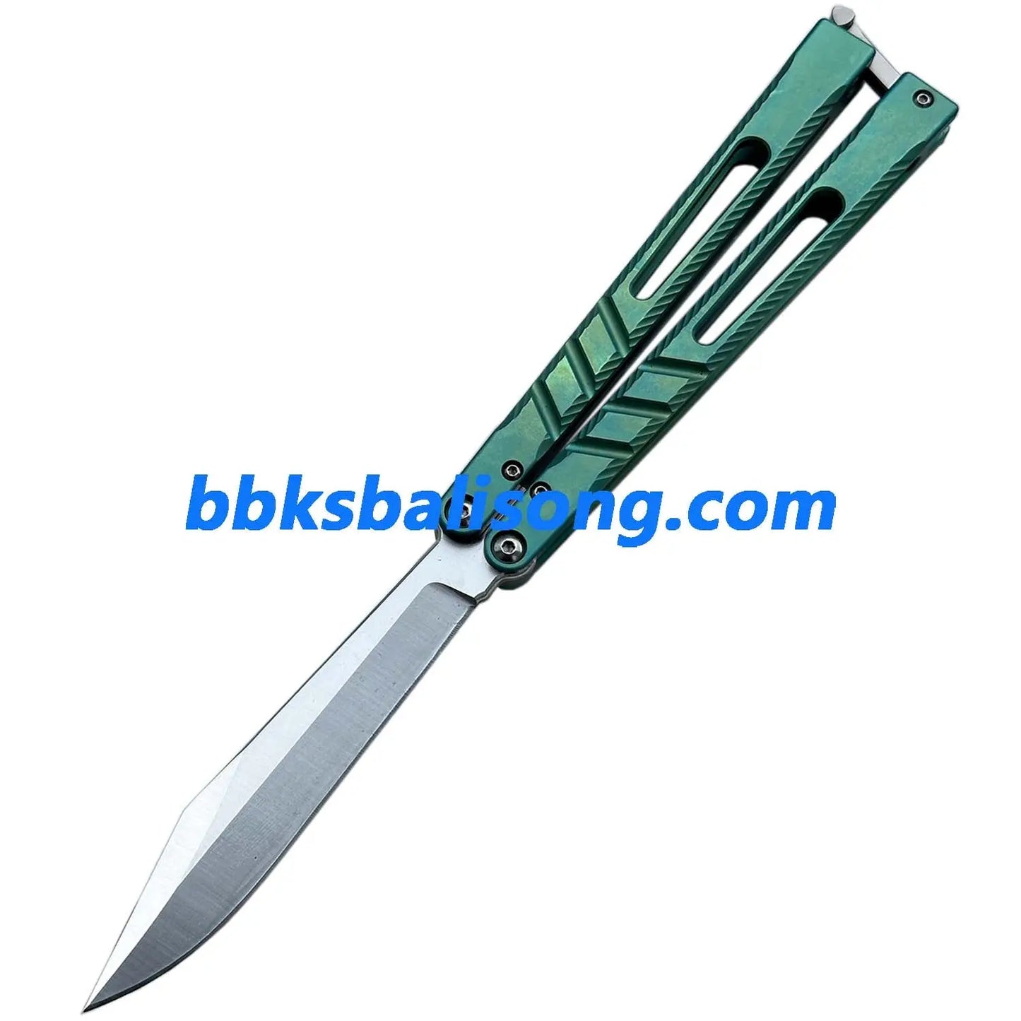 New Theone Jimping Channel Alpha Beast (CHAB) V2 Balisong Clone Titanium Handle BBKSbalisong