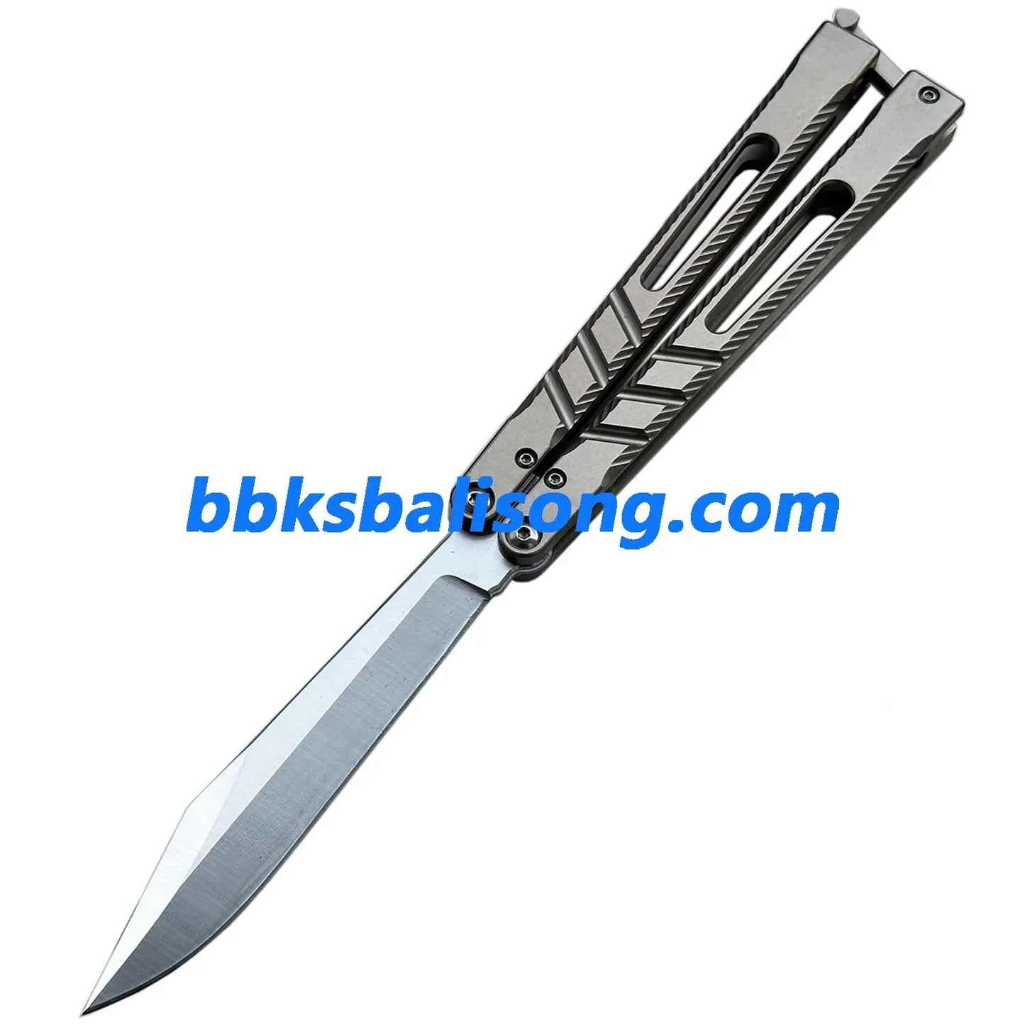 New Theone Jimping Channel Alpha Beast (CHAB) V2 Balisong Clone Titanium Handle BBKSbalisong