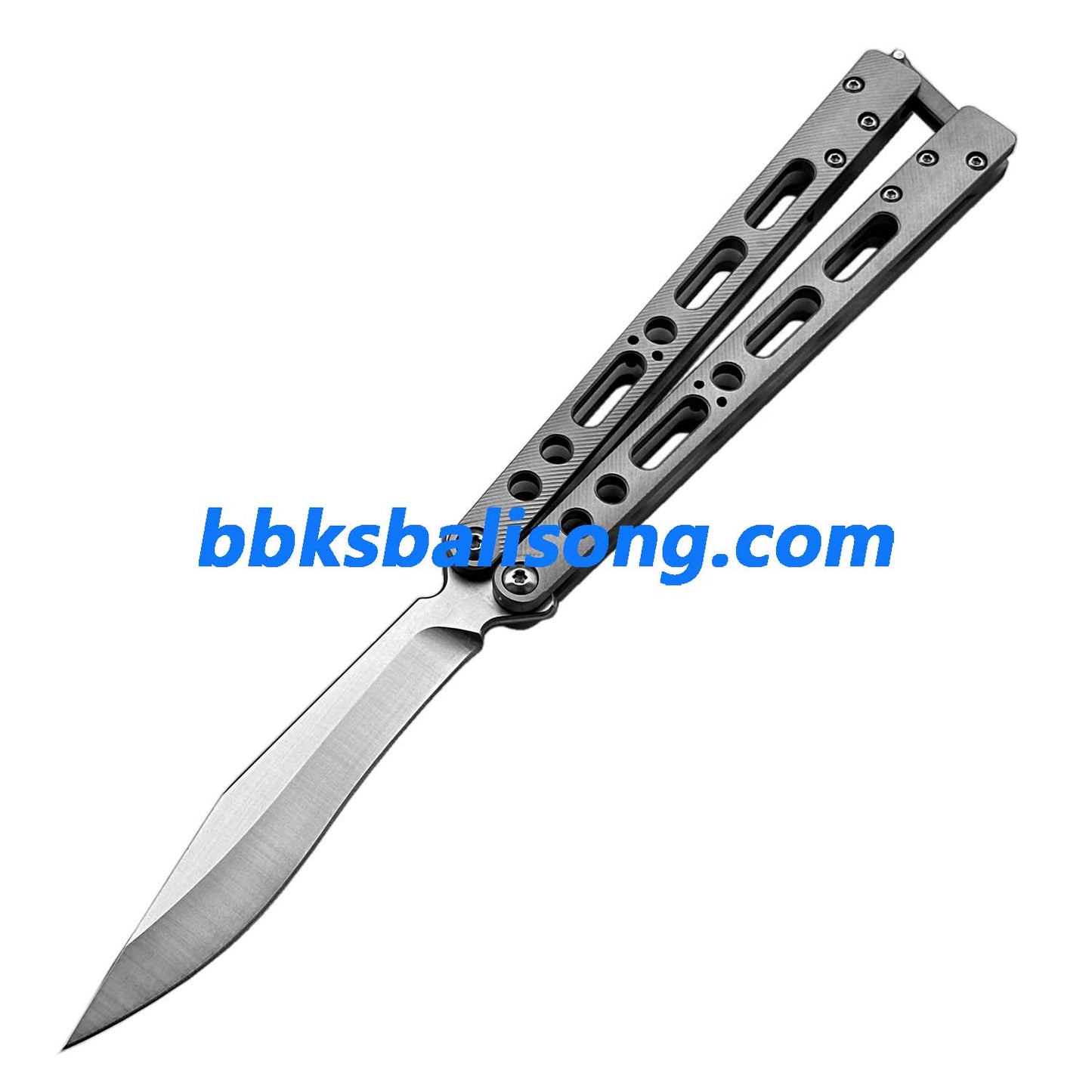 TheOne EX-10 Balisong Clone Titanium Sandwich Handle