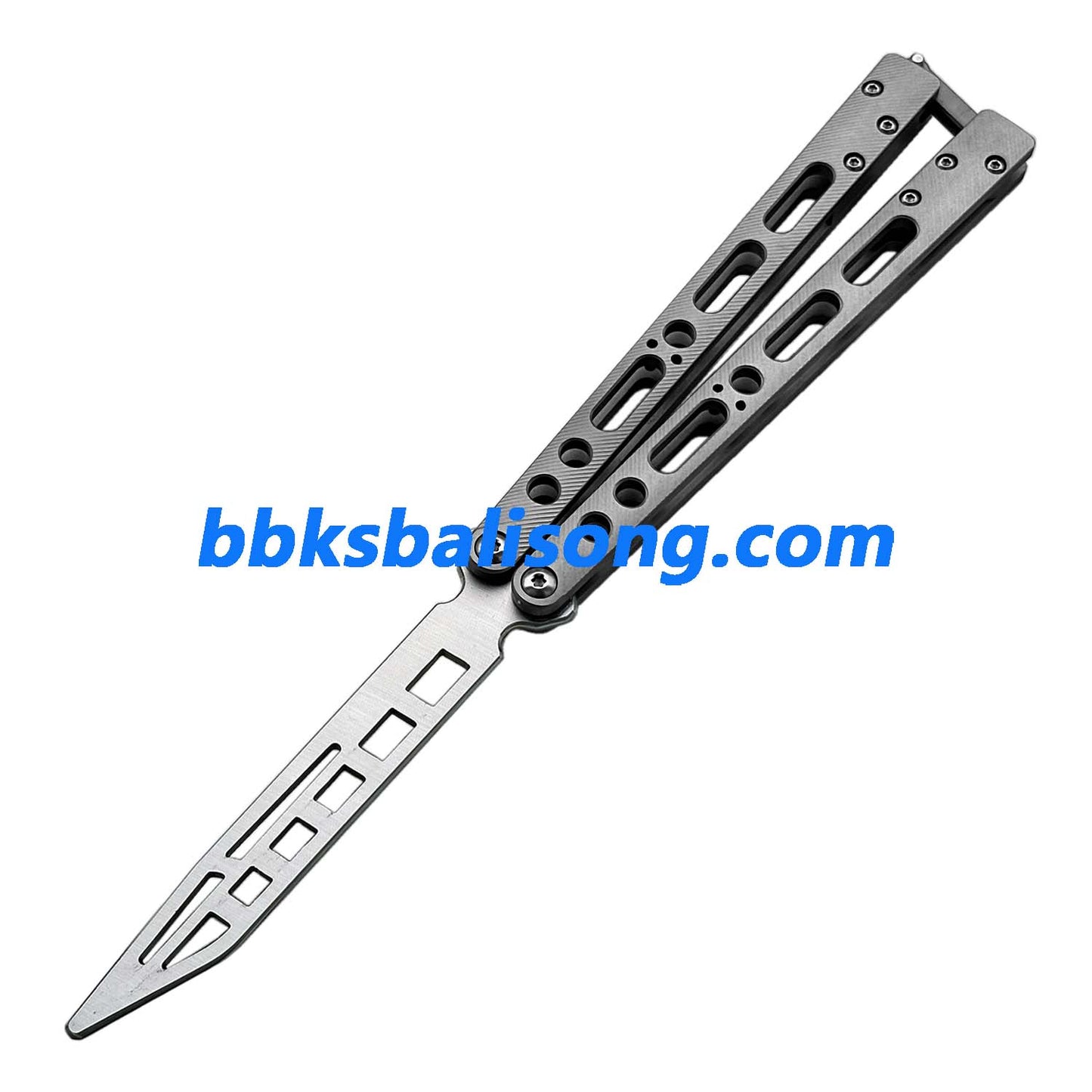 TheOne EX-10 Balisong Clone Titanium Sandwich Handle