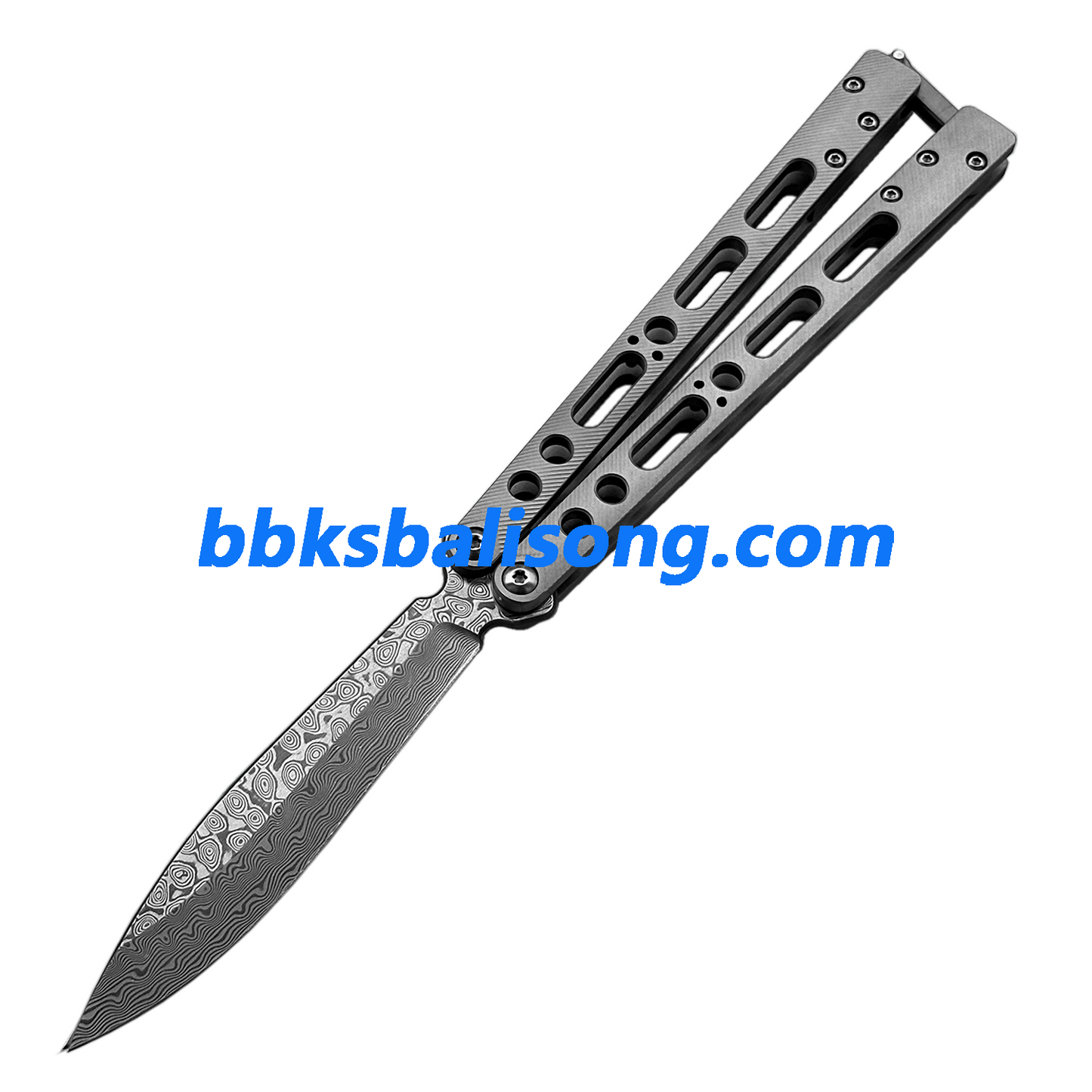 TheOne EX-10 Balisong Clone Titanium Sandwich Handle