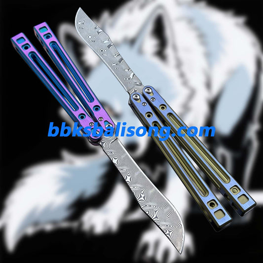 Theone Arctic Fox Balisong Titanium Handle Original Design