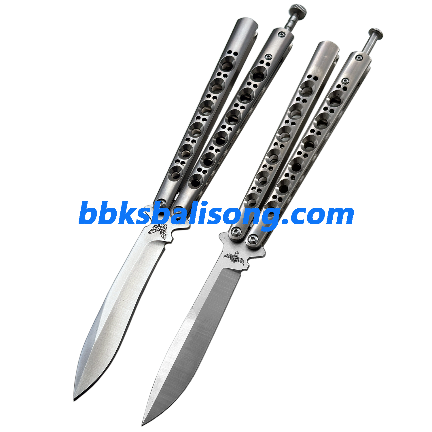 Theone Benchmade BM42 Balisong Clone Titanium Handle - BBKSbalisong