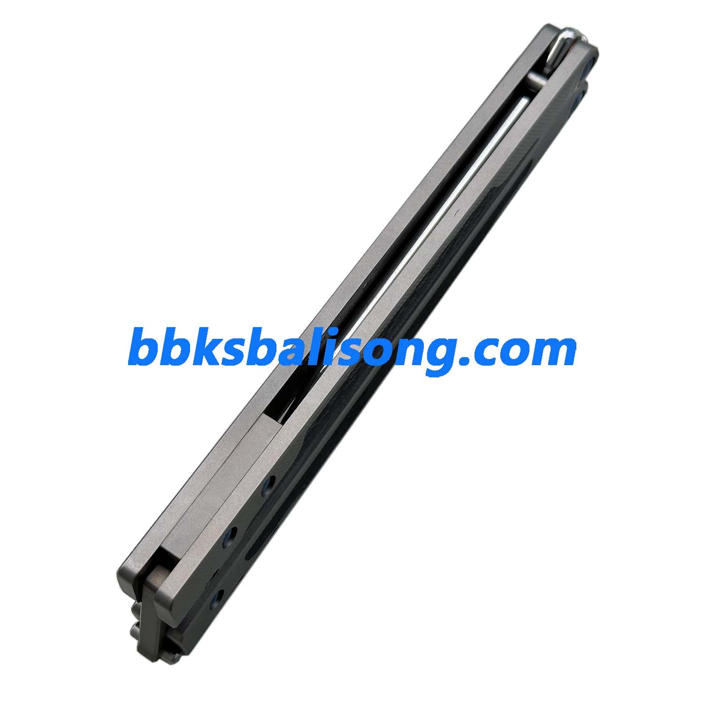 Theone EX10 Balisong Clone Carbon Fiber Patch+Titanium Handle Damascus Blade