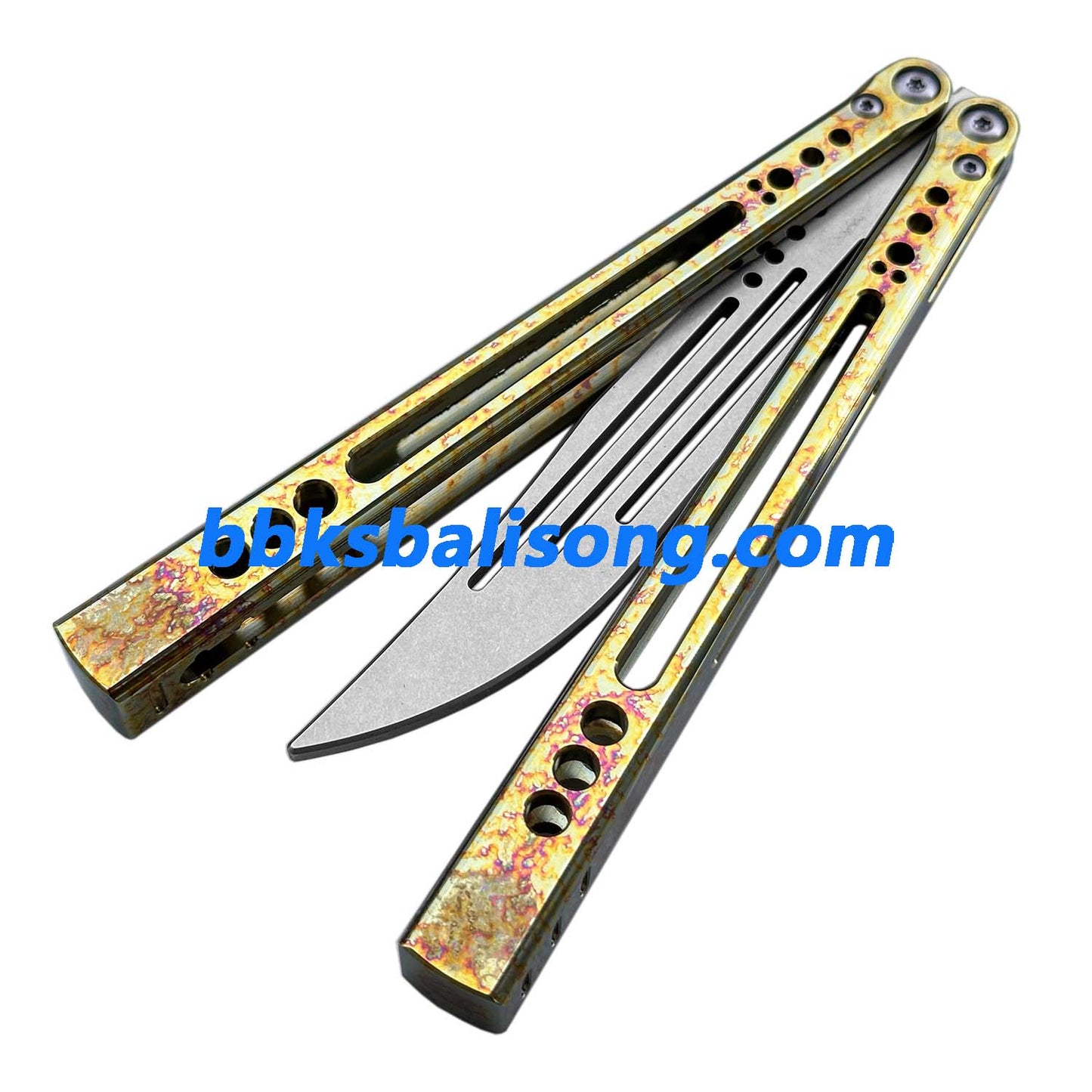 Theone Gale Balisong Clone Titanium Handle