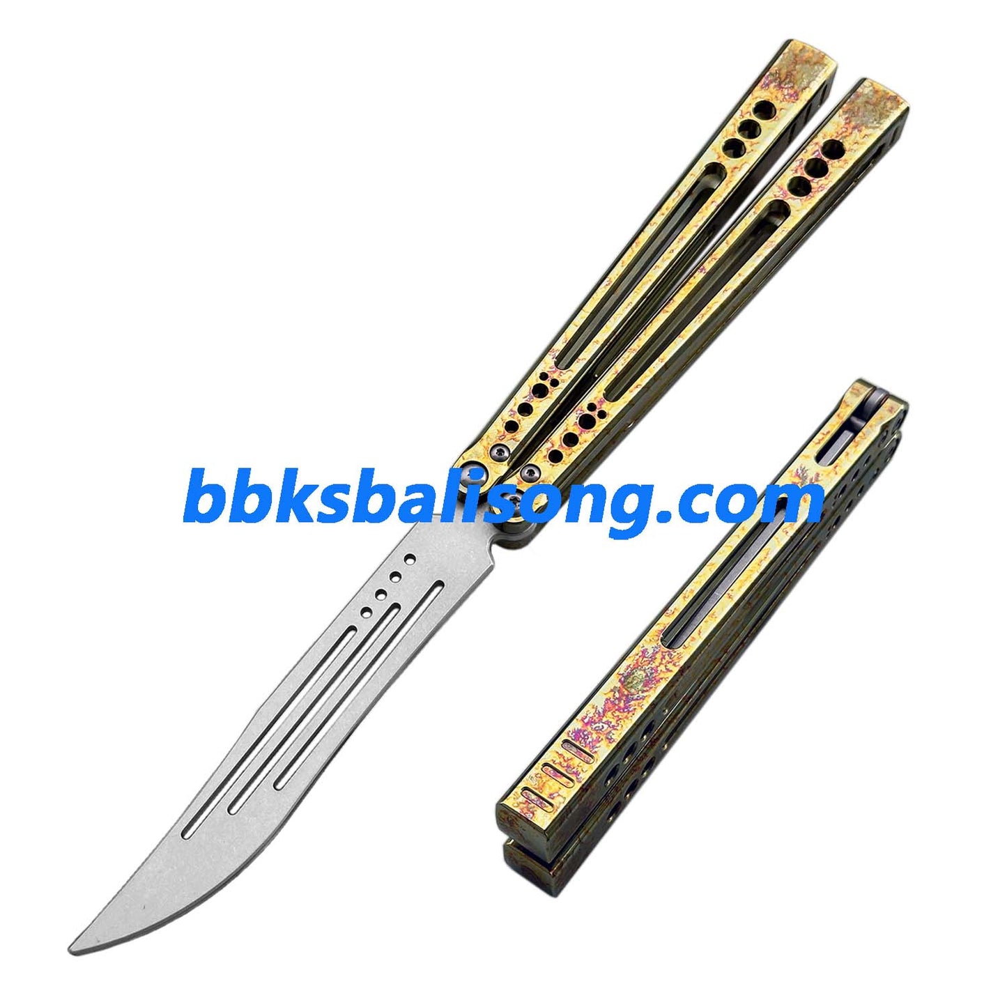 Theone Gale Balisong Clone Titanium Handle