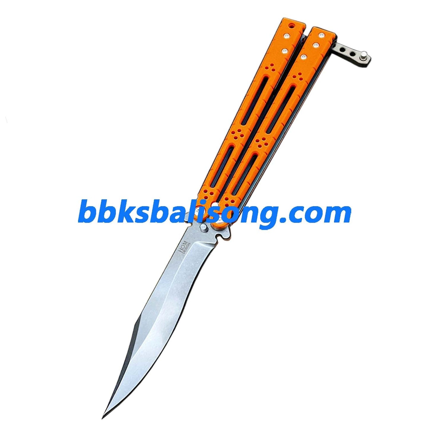 Theone HOM Basilisk Balisong Clone G10 Patch+Titanium Lining Handle